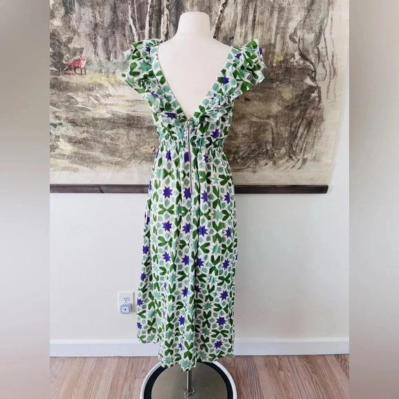 Anthropologie Banjanan Maya Midi Dress Size Medium NWOT $385 - Picture 4 of 15